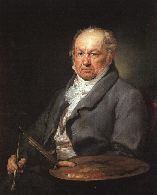 Vicente Lopez Portrait of Francisco de Goya oil painting picture